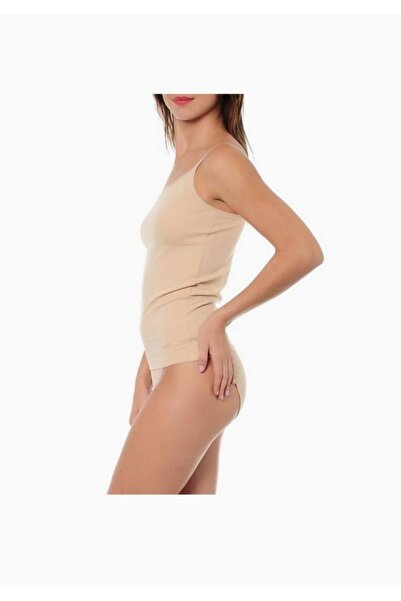 Kom Top de bază Maioul de corp 0406362 Bumbac Modal Lycra Cu Bretele Snur Sez...