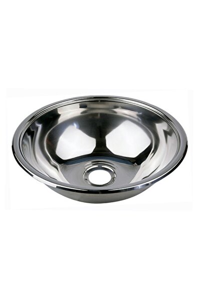 SomayStore Tekne Karavan Yuvarlak Evye Paslanmaz Çelik Ø23cm