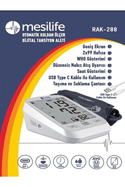 Mesilife Otomatik Koldan Ölçer Dijital Tansiyon Aleti