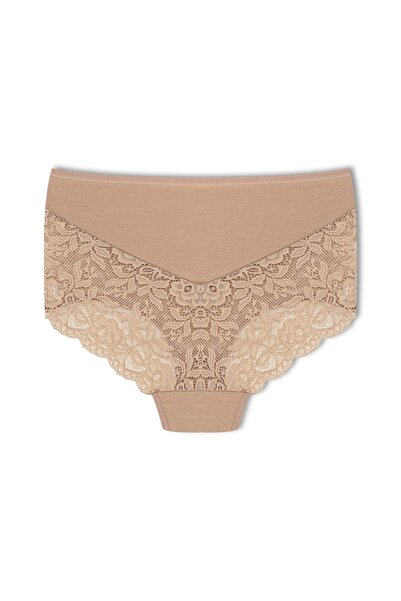 HNX Pachet 2 Chiloți Bumbac Față Spate V Dantela Talie Înaltă Femei Mărime Plus