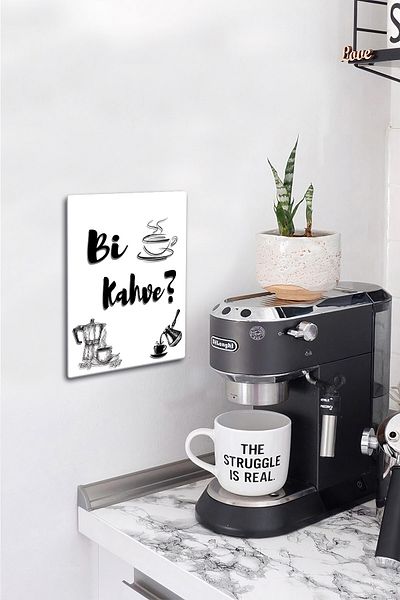 Decorita Masa din sticla |   Colțul de cafea - Bi Coffee |   Fundal alb |