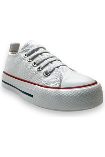 Cool Pantofi sport elastic pentru copii Luis White, scurti, unisex