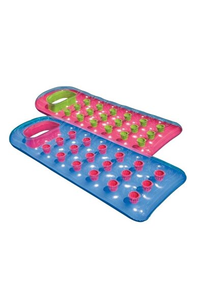 Intex Bardaklı Mavi Kırmızı Yatak 188x71 Cm