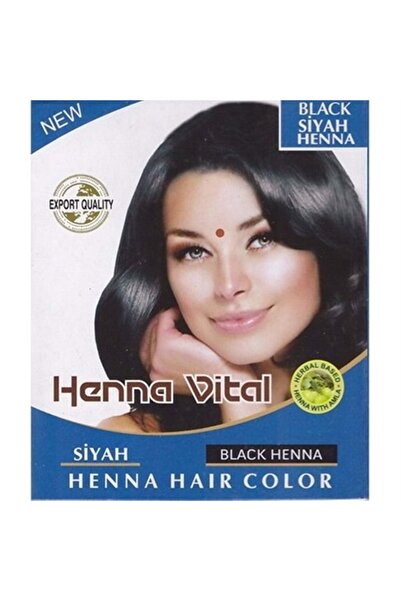 abnturk 1 Poşet 10 gram Kına Siyah Black Henna Hair Color