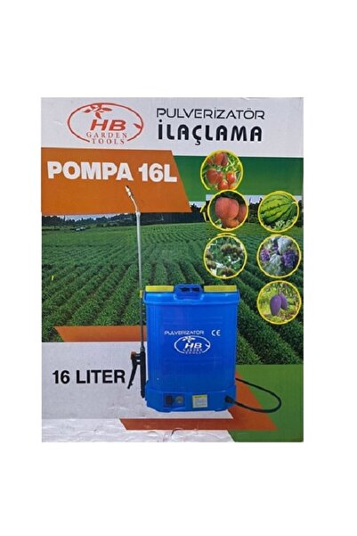 HB Garden Tools 16 Lt Hb Akülü Şarjlı Sırta Takılan Su Ilaç Dezenfektan Ilaçl...