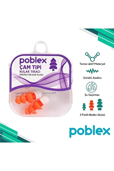 Poblex Çam Tipi Kulak Tıkacı - Medium(orta Boy)