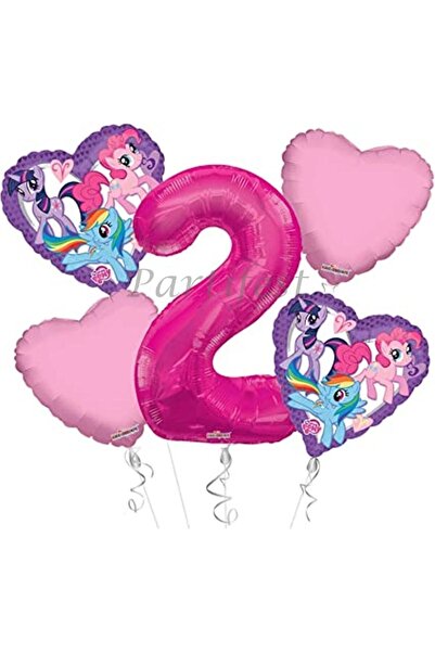 Parti Station مجموعة بالونات ماي ليتل بوني بعمر عامين، مجموعة بالونات من رقائ...