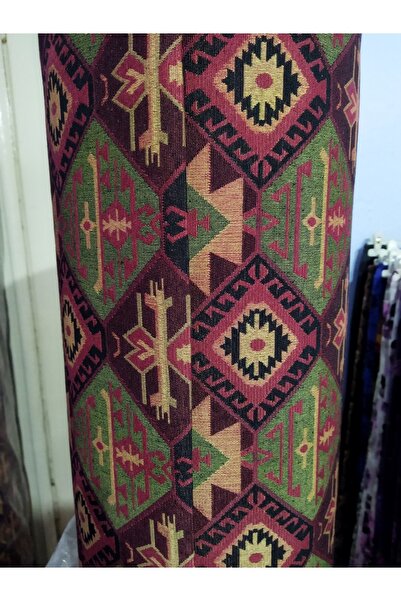 Portakal Home Yeni Renk Etnik Desen Döşemelik Goblen Kumaş 140cm En