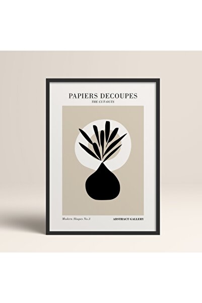 HOMEPACK Siyah Ahşap Çerçeveli Tablo Çerçeveli Poster Sanatsal Modern Duvar D...