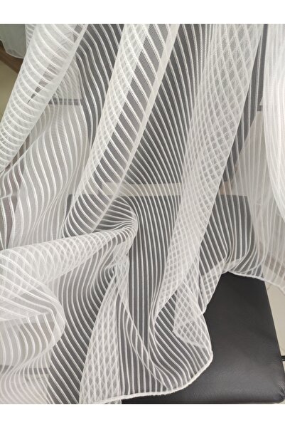 perhal perde ve halı New Model Thick Striped Wrinkle-Free Skirts with Leaded 1-2 Pleats Latest Fashion Tulle Curtain