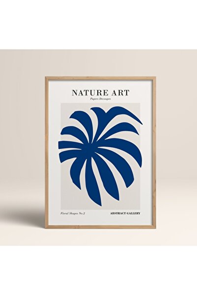 HOMEPACK Tablou cu rame din lemn natural Poster cu rame Decor artistic modern de perete (FLOWER281-WOOD-50X70)