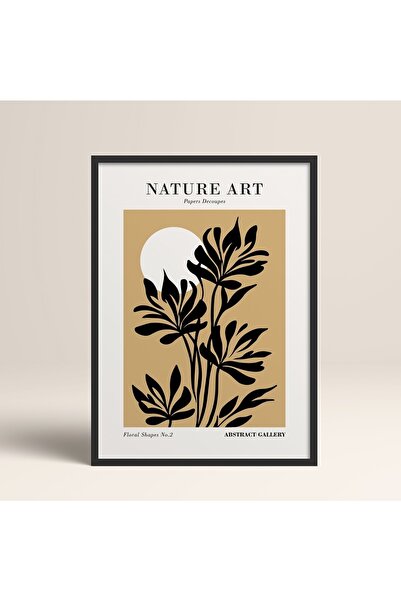 HOMEPACK Siyah Ahşap Çerçeveli Tablo Çerçeveli Poster Sanatsal Modern Duvar D...