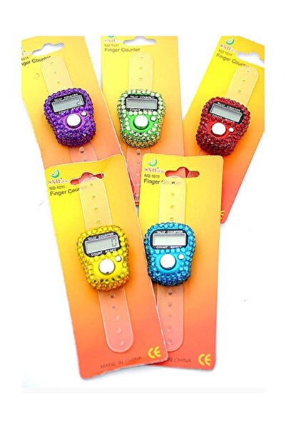 Sema Taşlı Zikirmatik 5 Adet Karışık Renkli