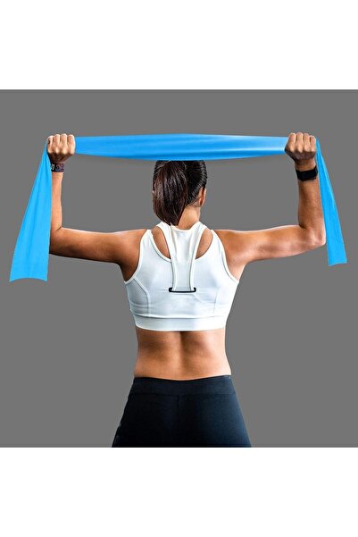 Leyaton 3lü Pilates Lastiği Pilates Bandı Pilates Bantı 90x15cm