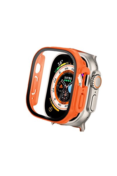 Gpack Apple Watch Ultra 49mm Ekran Koruyucu Full Glue Gard Önü Kapalı Sert Tu...
