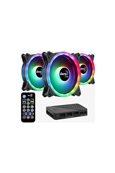 AEROCOOL Duo12 Pro Ae-duo-pro Argb 4pin 120mm Kasa Fanı 3-lü Paket
