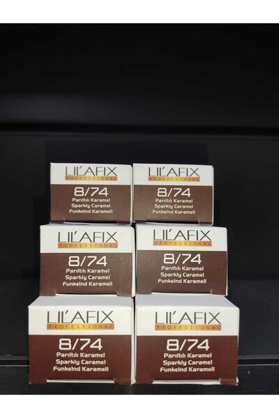 Lilafix 8/74 Parıltılı Karamel Saç Boyası 60mlx6 Adet,,keus0506082