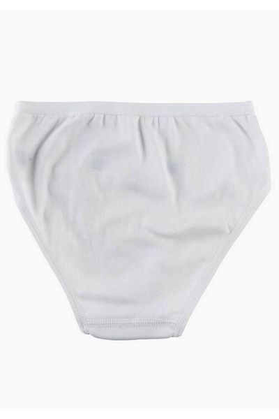 Tutku Girl's White 100% Cotton Panties New Season (Economical Pack of 4)