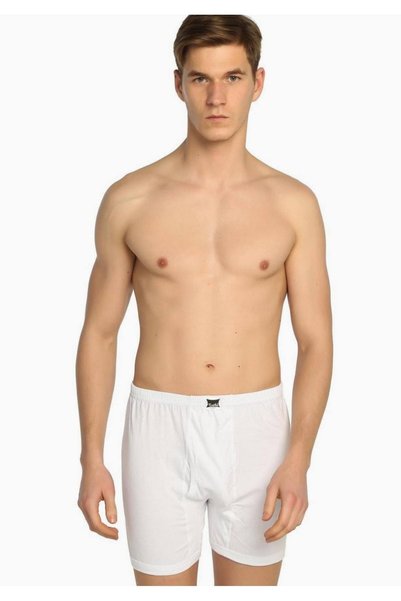 Tutku White Men's Long Panties New Season (6 Economic Pack)