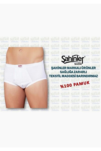 Şahinler 6 штук чоловічих трусів з кишенями, білі, новий сезон