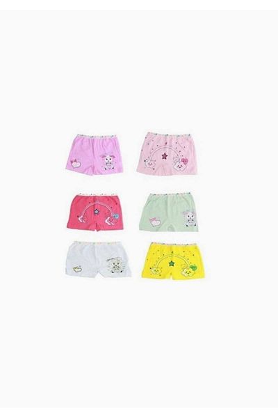 Tutku Boxer pentru fete din 6 piese colorate brodate Noul sezon