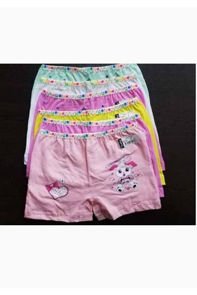 Tutku Boxer pentru fete din 6 piese colorate brodate Noul sezon