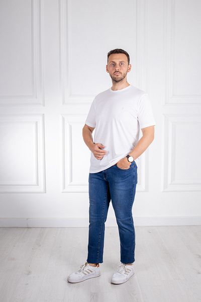 Sarar Interview O Neck Basic White T-shirt