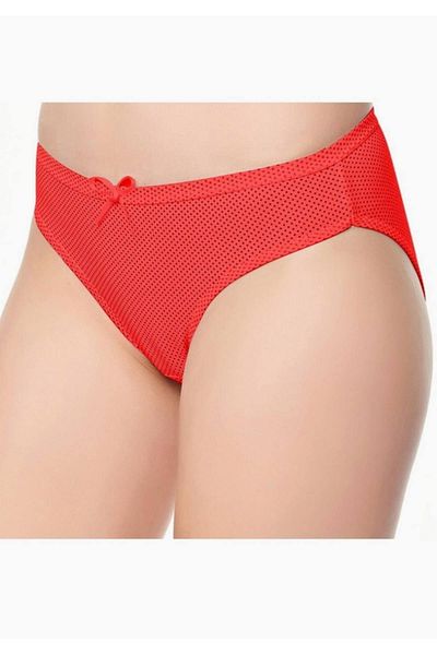 Tutku Small Polka Dot Red Women's Slip Panties New Season (Economy Pack of 6)