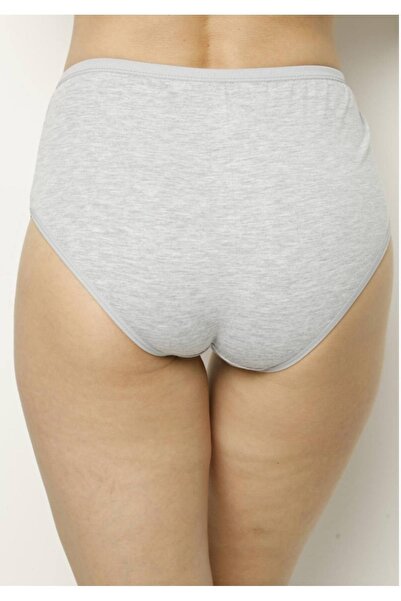 Tutku Жіночий 6-пакетний комплект сірих бавовняних трусиків з високою талією та еластичною стрічкою Новий сезон