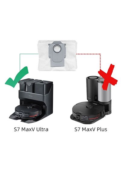 Popüler Roborock S8 Pro Ultra - 4 كيس غبار متوافق مع المكنسة الكهربائية