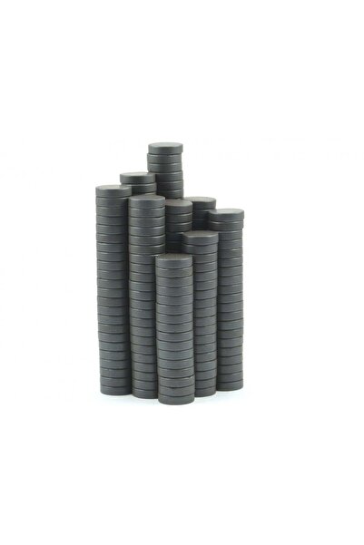 Hdg 20.000 Adet Dekorasyon Toptan Güçlü Siyah Ferrit Mıknatıs Magnet D15x3 Mm Nikah Şekeri Mıknatısı