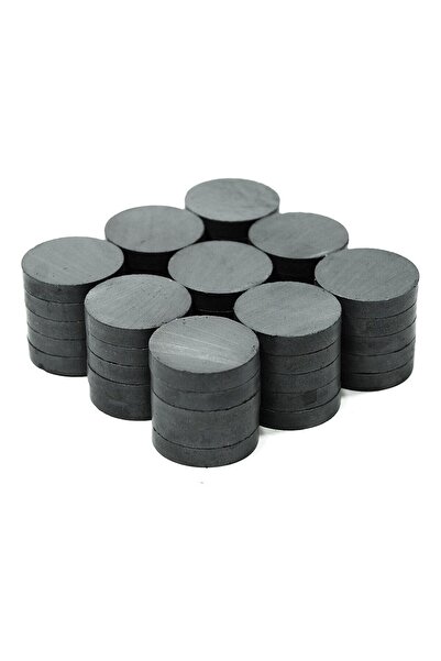 Hdg 10.000 Adet Dekorasyon Toptan Güçlü Siyah Ferrit Mıknatıs Magnet D15x3 Mm...