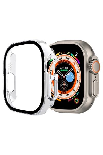 Gpack Apple Watch Ultra 49mm Ekran Koruyucu Full Glue Gard Önü Kapalı Sert Re...