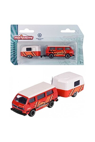 Majorette 1:64 The Originals Volkswagen T1 Beetle Karavan Kırmızı