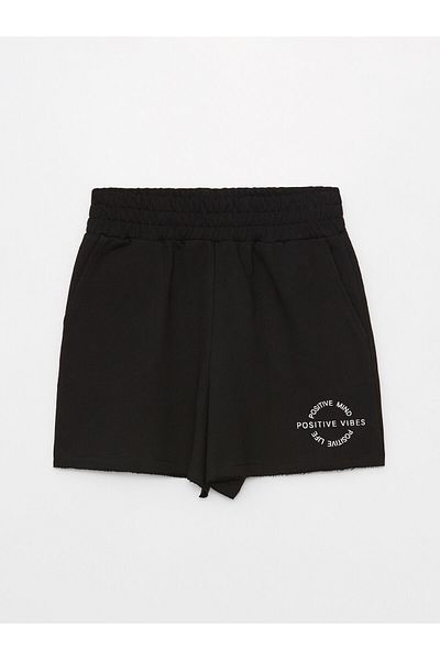 LC Waikiki Elastic Waist Printed Women's Shorts