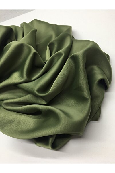 Yiğit Kumaş Хаки сатенена тъкан с драперия