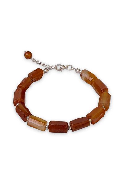 Dünya Doğal Taş Stone Detailed Agate Bracelet