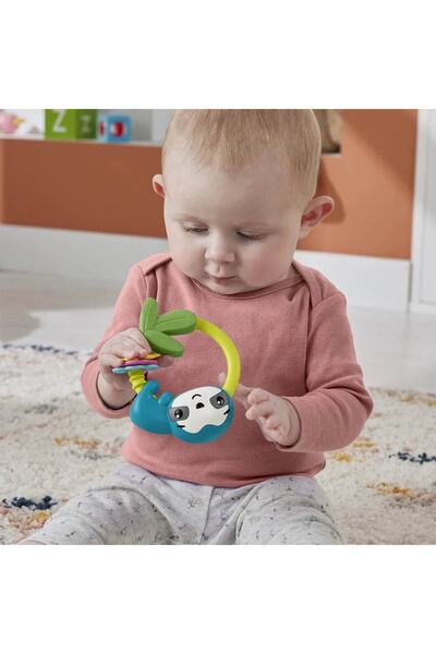 FISHER PRICE واقي الفم والخشخيشات من Fun Friends Slide and Clack Sloth HKD70