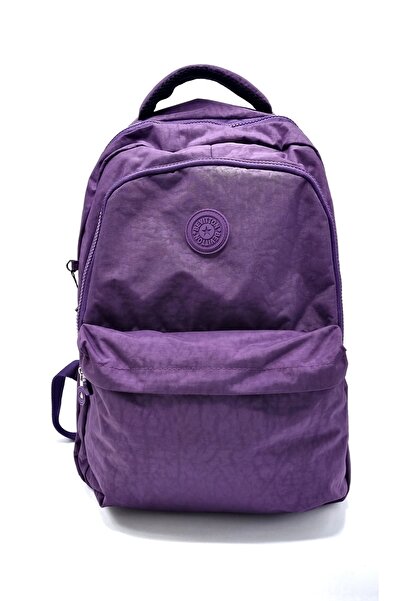 Bevitton unisex μωβ σακίδιο πλάτης τσακισμένο ύφασμα πολλαπλών τμημάτων αδιάβροχο