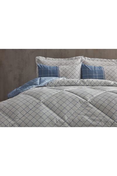 Doqu Home Polycotton Comforter Çift Kişilik Uyku Seti Vogy - Mavi