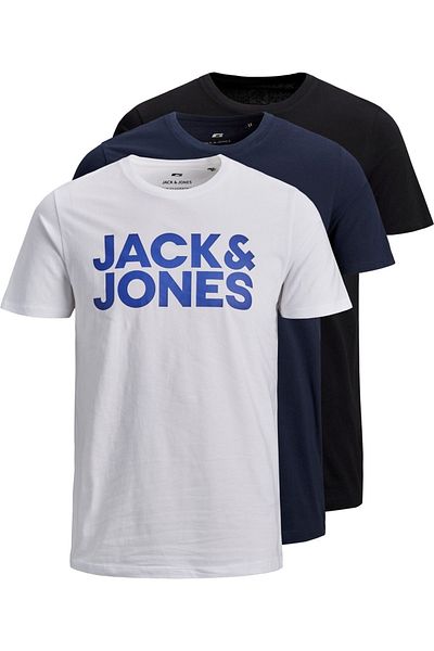 Jack & Jones T-Shirt 3er Pack 3er Pack T-Shirt Rundhals JJECORP LOGO O-NECK