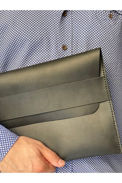 MAT Deri حافظة متوافقة مع موديل Huawei Matebook 14 S مصنوعة يدويًا من الجلد الأسود