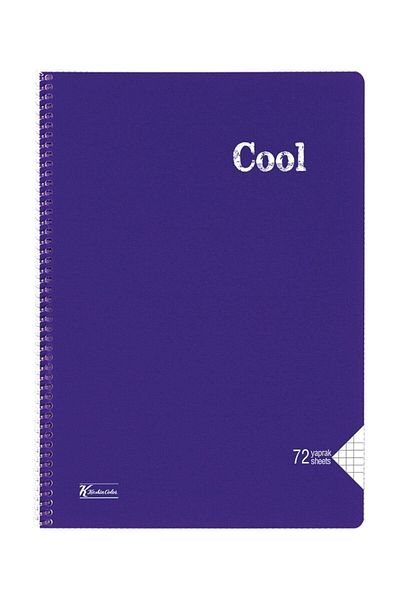 KESKİN COLOR Cool 72 Yp. Caiet cu spirală din plastic A4 în carouri
