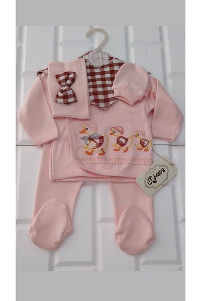 sahra bebek 6-Piece Birth Set (BABY CARE BACKPACK, HOSPITAL RELEASE, SWADDLE, DIAPER, CHERRY BLANKET, WIPES SET)
