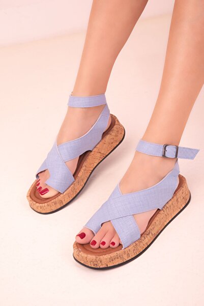 SOHO Blue Denim Women's Sandals 18205