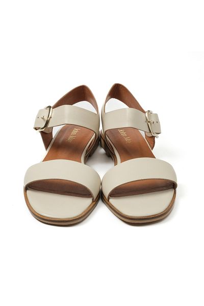 John May Γυναικεία σανδάλια Δερμάτινα MAR-23Y-166-006 John May BEIGE SKIN