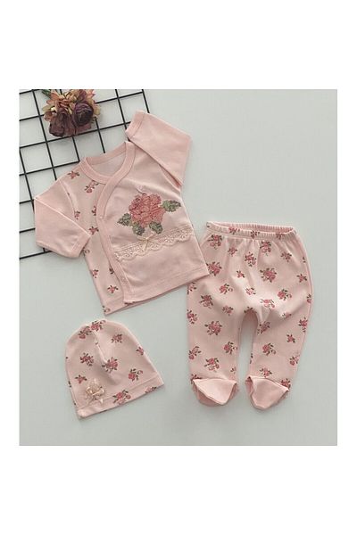 sahra bebek 6-Piece Birth Set (BABY CARE BACKPACK, HOSPITAL RELEASE, SWADDLE, DIAPER, CHERRY BLANKET, WIPES SET)
