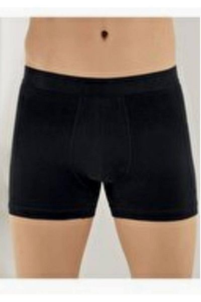 Şahinler Men's Black Lycra Boxer Me031 Shs New Season (6 Pieces Economical Pack)