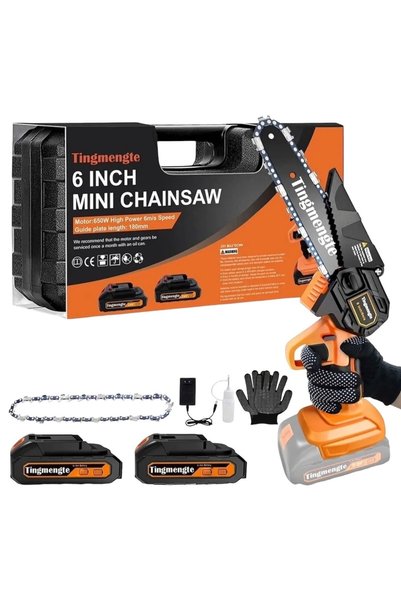 SCHUTZENGER Alman New 128vf Çift Akülü Çelik Şanzuman Şarjlı Dal Ağaç Kesme B...