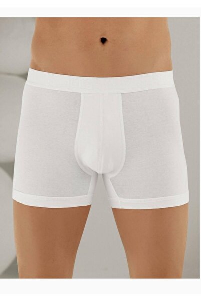 Şahinler Men's White Lycra Written Bag Boxer M New Season (5 Economical Pack)